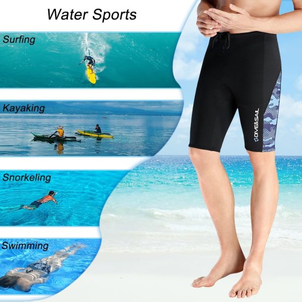 Skyone 2MM Neoprene Wetsuit Pants Shorts for Men Women-4