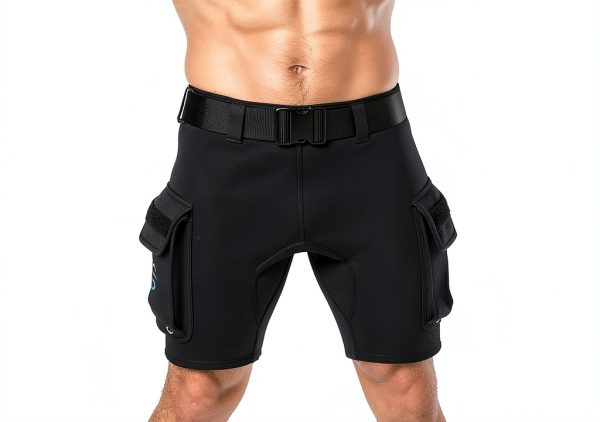 DIVE & SAIL Neoprene Wetsuit Shorts Black 3mm-1