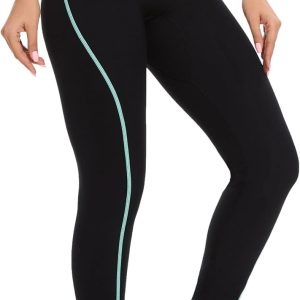 Lemorecn Green/line Wetsuit Pants for Women-0