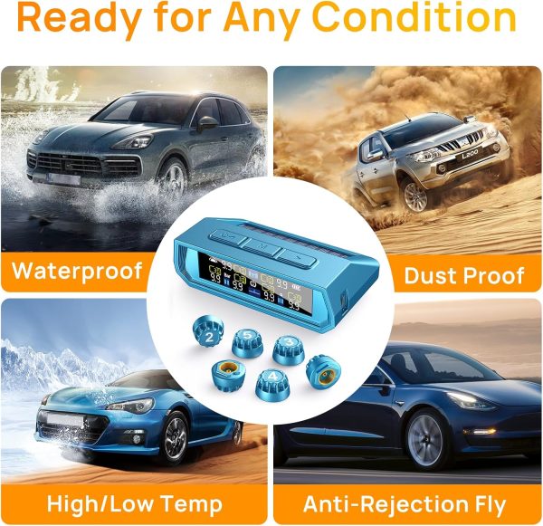 TPMS Tire Pressure Monitor EKNBKE 6 Sensors RV-06-4