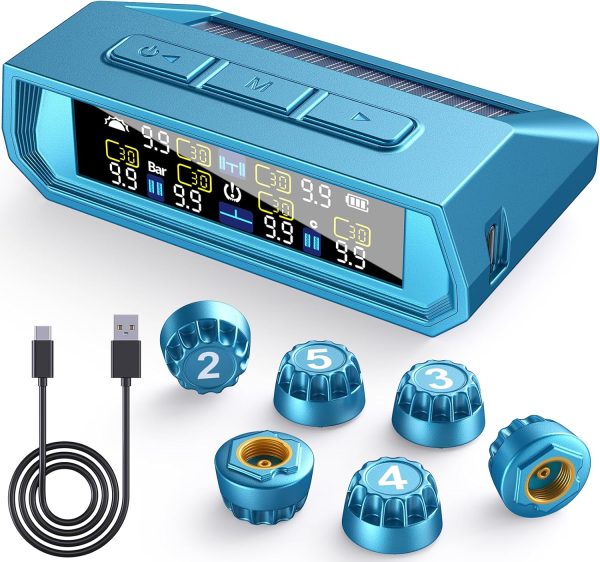 TPMS Tire Pressure Monitor EKNBKE 6 Sensors RV-06-0