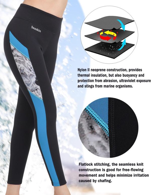 Seaskin Women's Surf Wetsuit Pants Neoprene-2