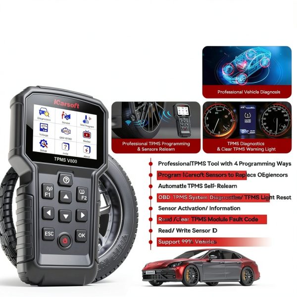 iCarsoft TPMS V800 Kit 4 Sensors Diagnostic Tool-1