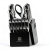 WIZEKA Kitchen Knife Set Block 15 Piece High Carbon Stainless Steel-1