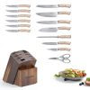 Knife Set, Astercook Kitchen Knife Set with Block, 15 Pcs Luxurious High Carbon German Stainless Steel Knives Set with Full Tang Ergonomic Handle, Dishwasher Safe Knife Block Set with Sharpening Rod-1