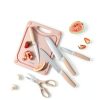 CAROTE 9 Pieces Kitchen Knife Block Set with Sharpener, Dishwasher Safe Knives for Kitchen, Forged Cutlery with Razor-Sharp Stainless Steel Blades, Pink-6