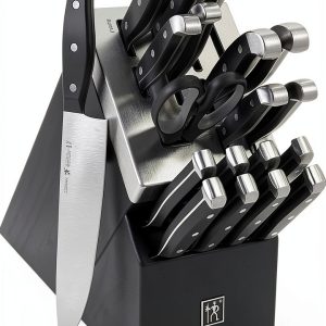 Henckels International Statement 20 Piece Black Self-Sharpening Knife Block Set-0